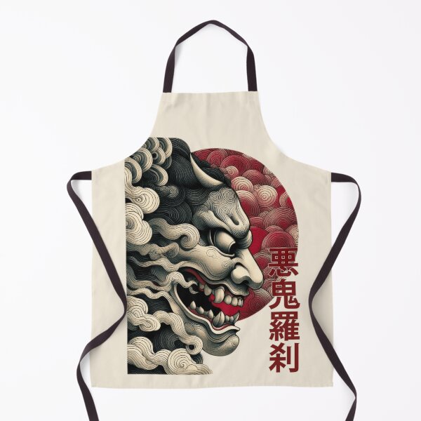 Item preview, Japanese Noh Mask Collection Vol 01 #07 - Oni Mask - 悪鬼羅刹 (Akki Rasetsu) - Fierce Demon designed and sold by elektronen.