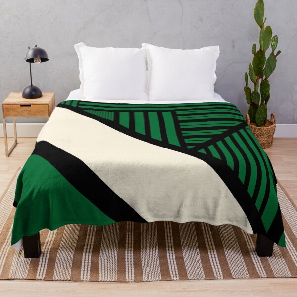 Item preview, Triangle Stripes in Green, Cream and Black designed and sold by LAEC-Shop.