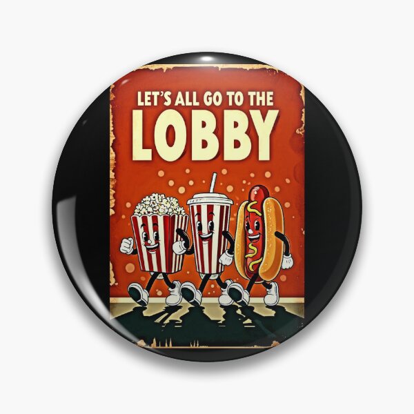Item preview, Lets all go the the lobby - Popcorn Meme - Perfect for Movie Lovers and Snack Enthusiasts designed and sold by Earth Nature Creations.