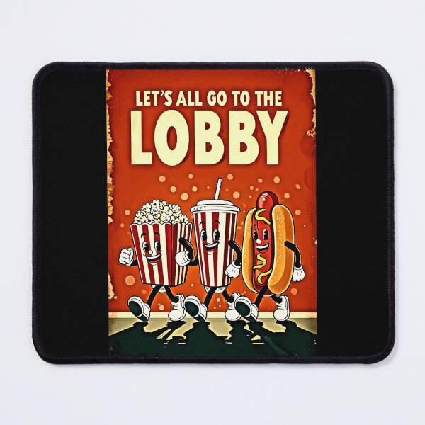 Item preview, Lets all go the the lobby - Popcorn Meme - Perfect for Movie Lovers and Snack Enthusiasts designed and sold by Earth Nature Creations.