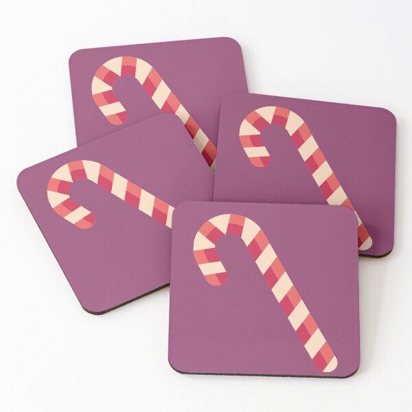 Item preview, CandyCane Dark Purple Sticker Christmas designed and sold by SimplyPsycho.