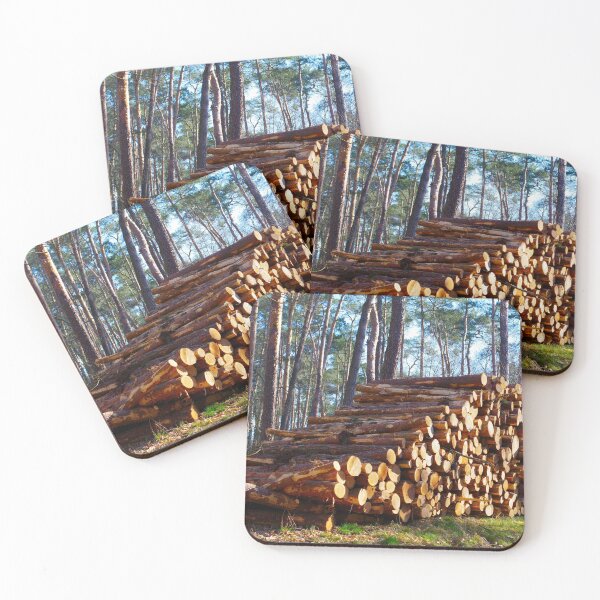 Item preview, Pile of Cut Logs in a Pine Forest designed and sold by Piotrek0001.