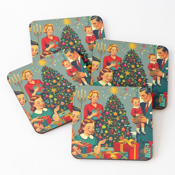 Item preview, Christmas Gift 11: A Cozy 50s Family Christmas Scene designed and sold by Arte Cartoon From TagTeam Group.