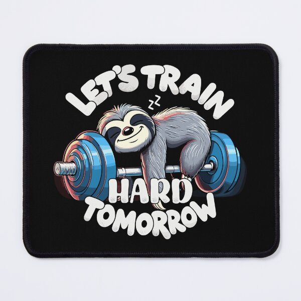Item preview, Morning workout sloth funny gym gift designed and sold by Pineapple-Tree.