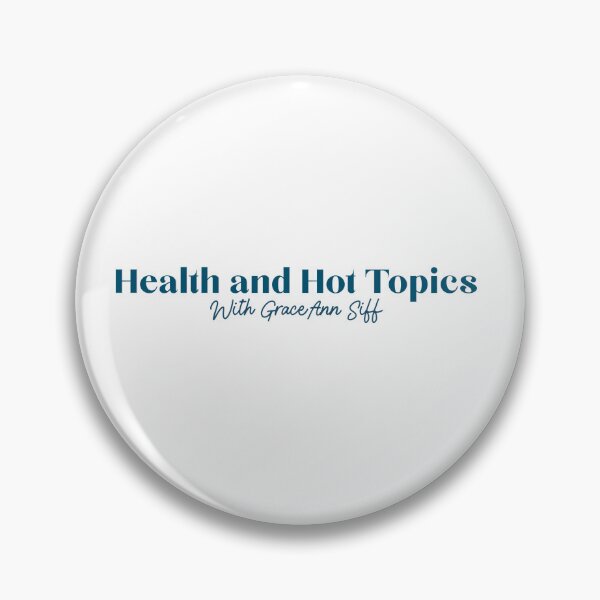 Item preview, Health and Hot Topics Sticker designed and sold by GraceAnnSiff.