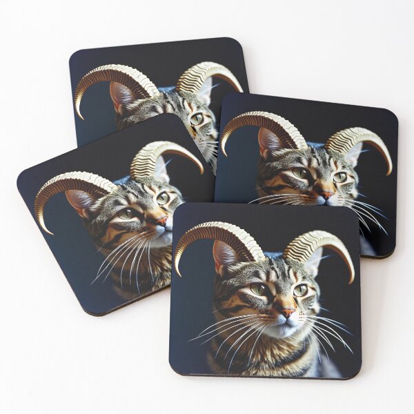 Item preview, DEVILISHLY HANDSOME PORTRAIT OF A CAT (VERSION 2) designed and sold by CinemaObscura.