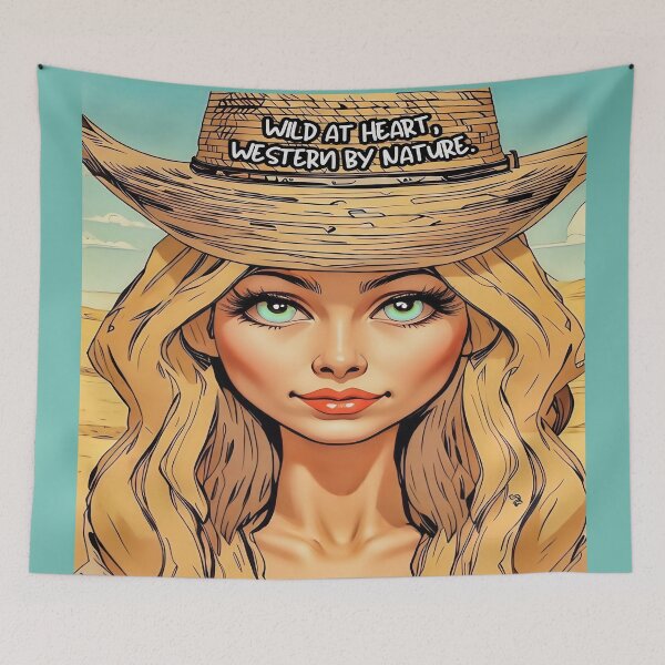 Item preview, Western Charm: Cowgirl Portrait Art designed and sold by gleefulme.