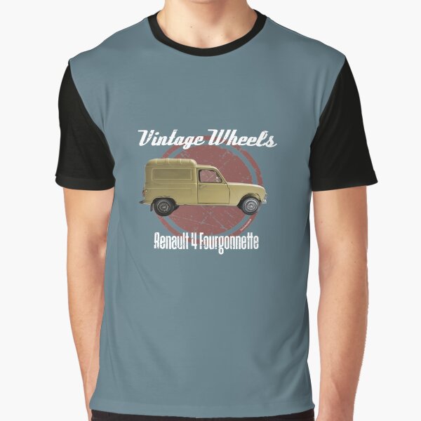 Vintage Wheels - Renault 4 Fourgonnette Graphic T-Shirt