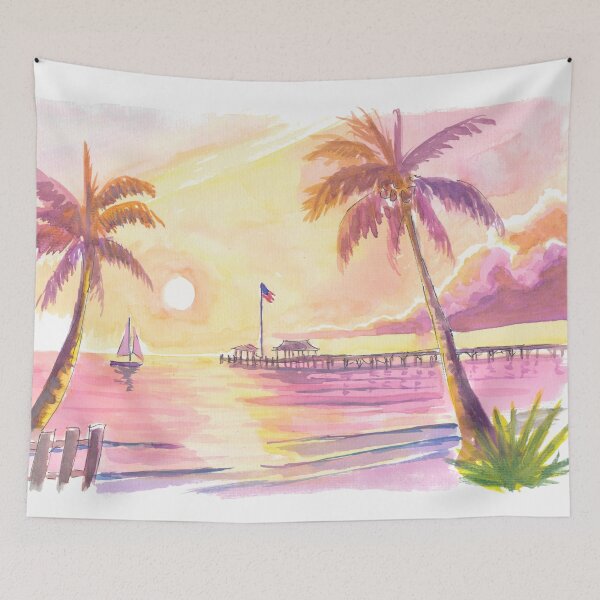 Item preview, Sundowner Pier in Key West with Vanilla Sky designed and sold by artshop77.