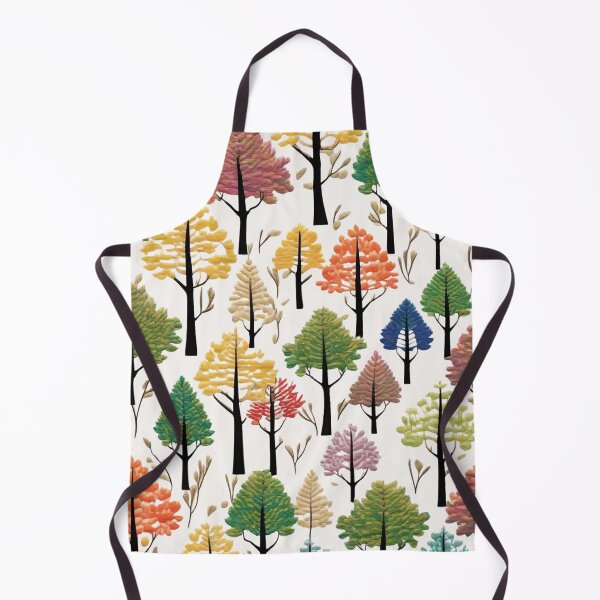 Item preview, Multicolor Tree Embroidery designed and sold by Ciervo Primavera.
