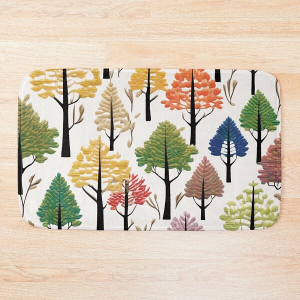 Item preview, Multicolor Tree Embroidery designed and sold by Ciervo Primavera.