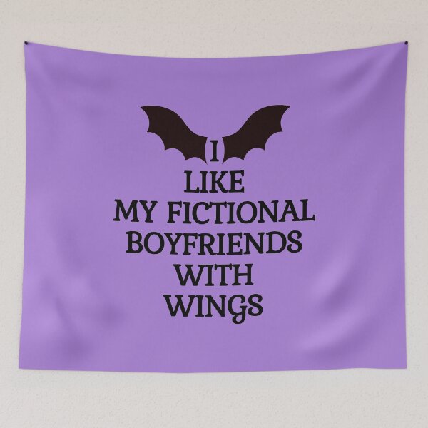 Item preview, I like my fictional boyfriends with wings designed and sold by Megurix.