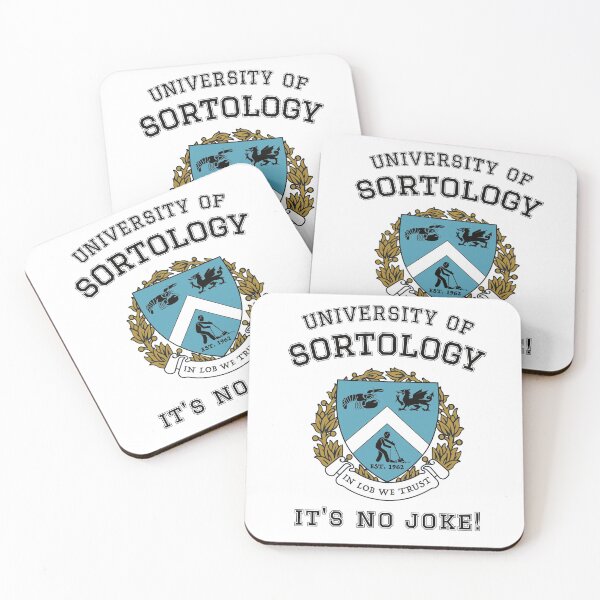 Item preview, Jordan Peterson's University of Sortology - No Joke! - Black Text designed and sold by IncognitoMode.