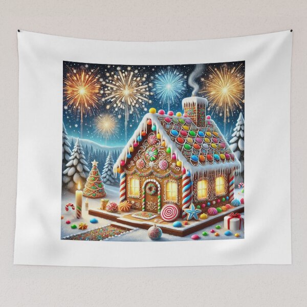 Item preview, Ginger House New Year Theme designed and sold by ArtQueen777.