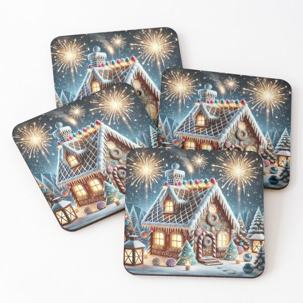 Item preview, Ginger House with Fireworks designed and sold by ArtQueen777.