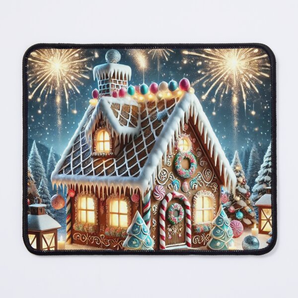 Item preview, Ginger House with Fireworks designed and sold by ArtQueen777.