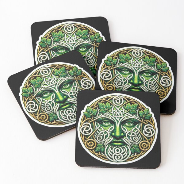 Item preview, Celtic Greenman Print designed and sold by PinUpPizzazz.