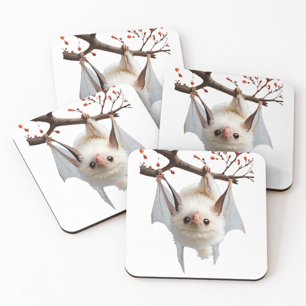 Item preview, White Bat Hanging on a Tree designed and sold by Bunmigraphics .