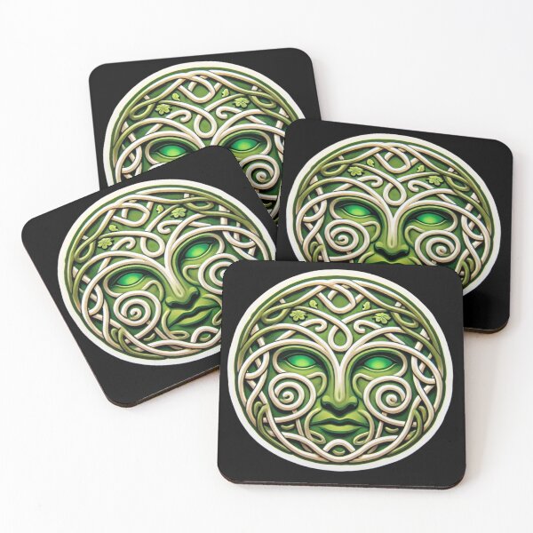 Item preview, Celtic Greenman Print designed and sold by PinUpPizzazz.