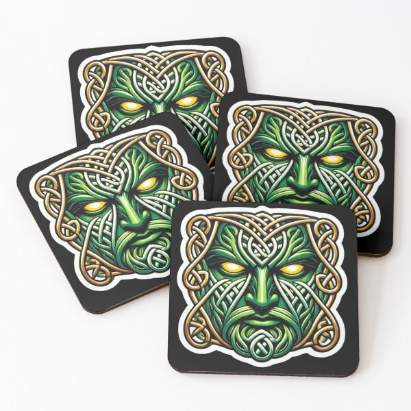 Item preview, Celtic Greenman Print designed and sold by PinUpPizzazz.