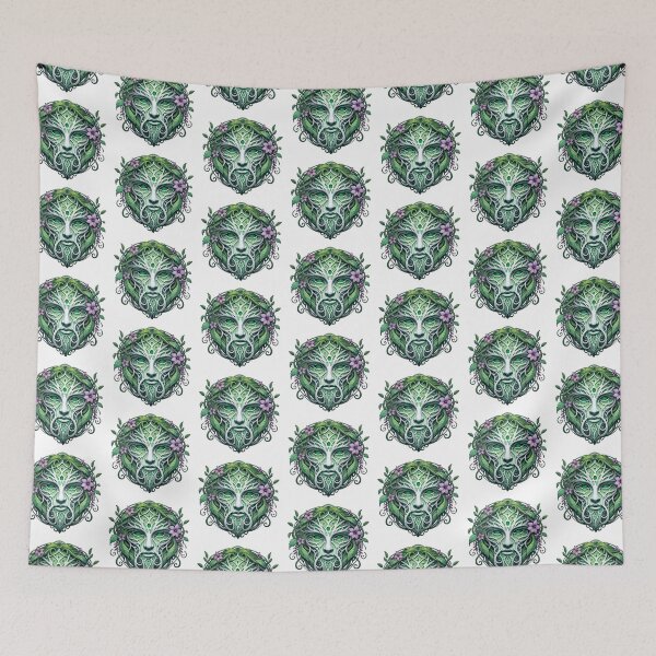 Item preview, Art Nouveau Greenman Print designed and sold by PinUpPizzazz.