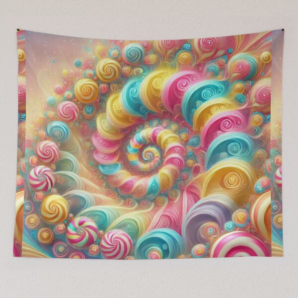Item preview, Colorful Candy Swirl Fractal Art Design designed and sold by Desireehaz.