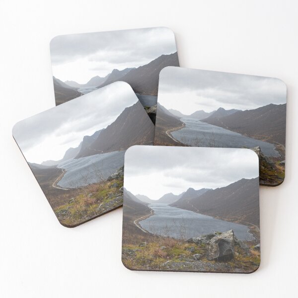 Item preview, Autumn Landscape in Majestic Fjord in Senja Northern Norway designed and sold by CarolinaReina.