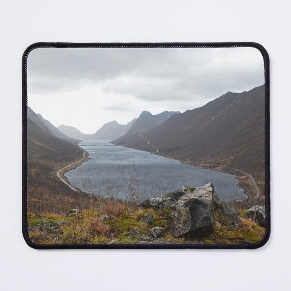 Item preview, Autumn Landscape in Majestic Fjord in Senja Northern Norway designed and sold by CarolinaReina.