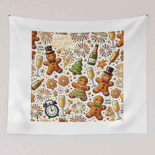 Item preview, Ginger Man New Year Pattern designed and sold by ArtQueen777.