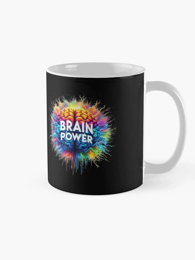 Thumbnail 3 of 6, Coffee Mug, Brain Power designed and sold by Monem-RASH.