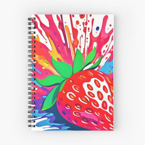 Item preview, Splatter Strawberry Splash designed and sold by Health And Fitness Posts e-Store.