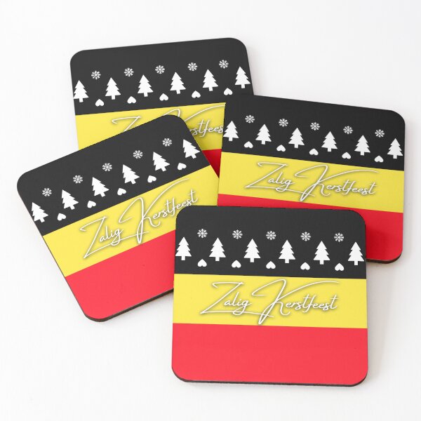 Item preview, Belgian flag allover Christmas print designed and sold by Compusmurf Design.