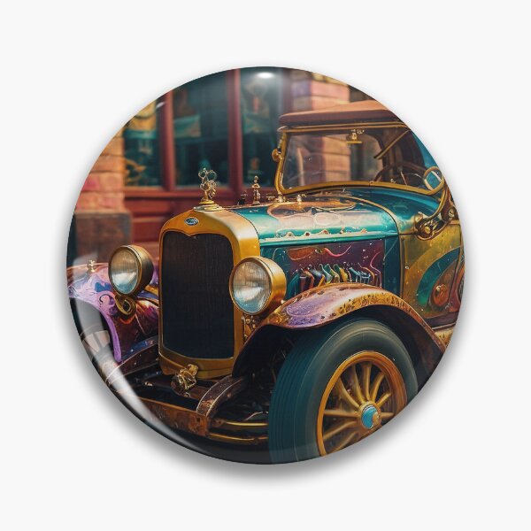 Item preview, Steampunk Vintage Car in Town designed and sold by Skye Ryan-Evans.