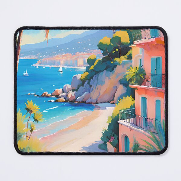Item preview, French Riviera beach designed and sold by Lavandine-art.