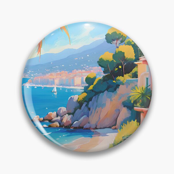 Item preview, French Riviera beach designed and sold by Lavandine-art.
