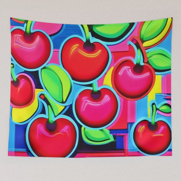 Item preview, Pop Art Cherry Burst designed and sold by Health And Fitness Posts e-Store.