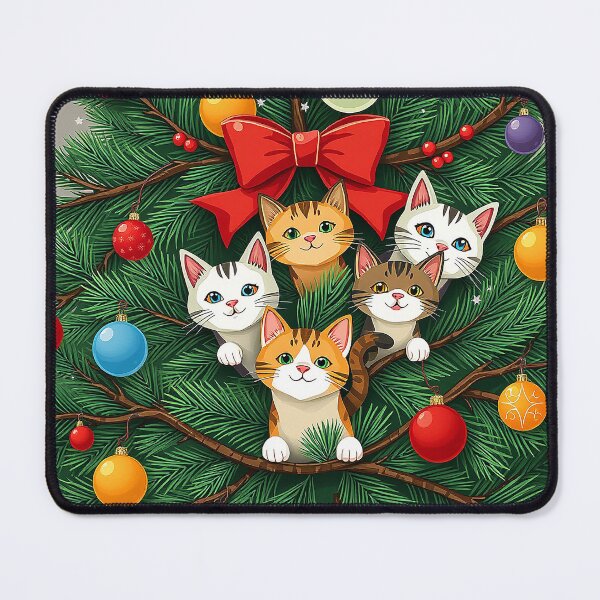 Item preview, Cat In A Christmas Tree designed and sold by Aganona.