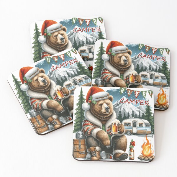 Item preview, Happy Camper, Grizzly Bear Happy Camper designed and sold by yunamaliskova.