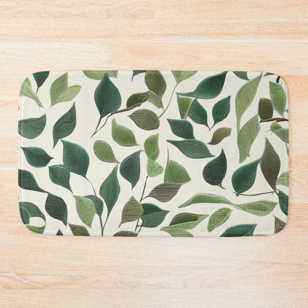 Item preview, Falling Green Leaves Embroidery designed and sold by Ciervo Primavera.
