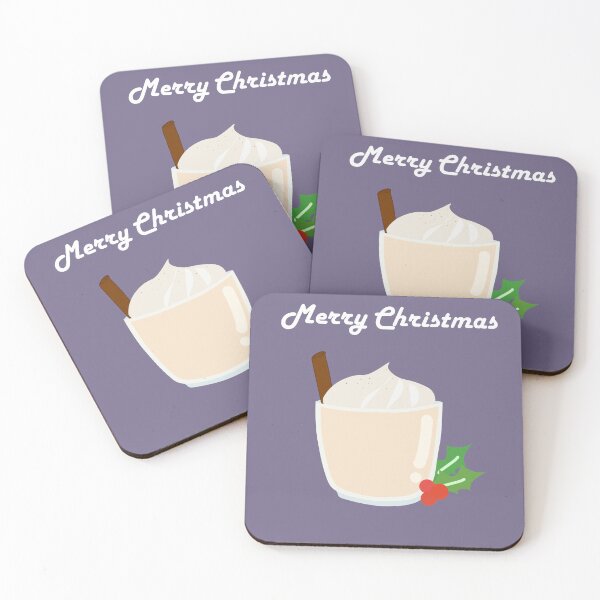 Item preview, Merry Christmas Drink Holly Purple styled Sticker designed and sold by SimplyPsycho.