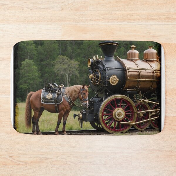 Item preview, One Horsepower Engine Steampunk Art designed and sold by Skye Ryan-Evans.