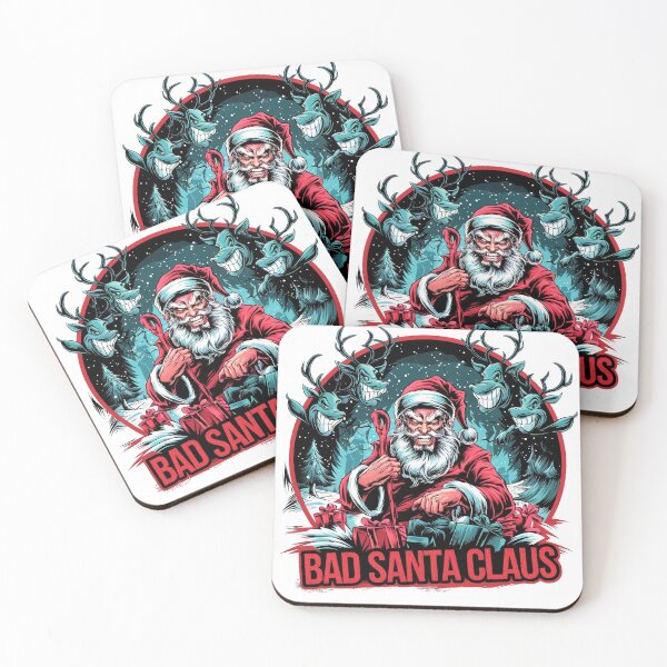 Item preview, Merry Christmas wishes the Bad Santa Claus designed and sold by AnimalsDH305.