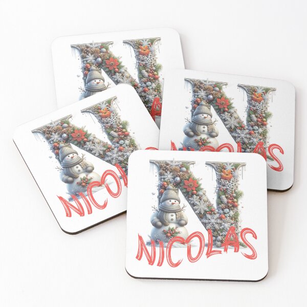 Item preview, Name Nicolas. My name is Nicolas. Christmas initial. designed and sold by MagelliShop.
