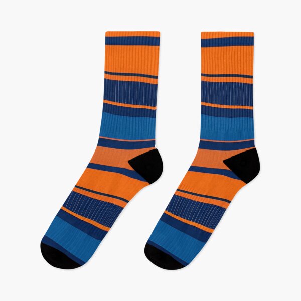 Item preview, blue-orange stripes designed and sold by blackwhiteblue.