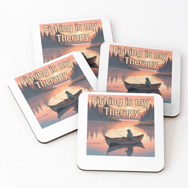 Item preview, Fishing Is My Therapy – Relaxing Fishing-Themed Design designed and sold by JCRockDesign.