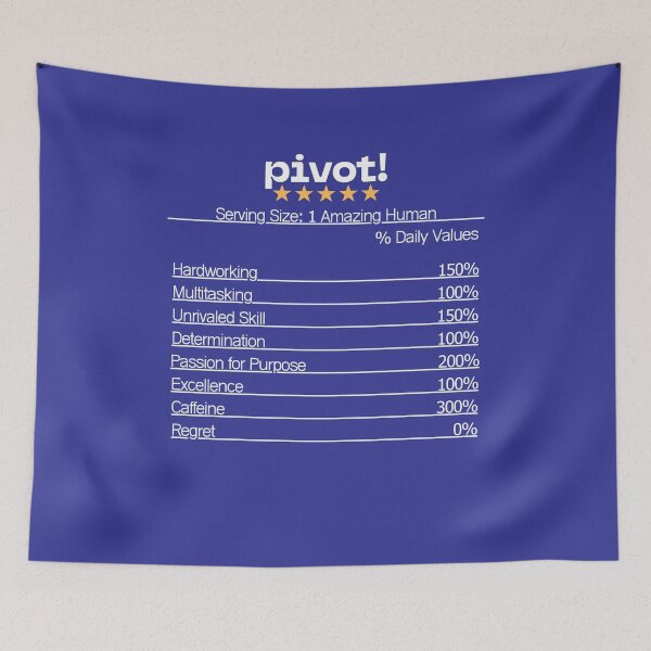 Item preview, PIVOT! Facts Label designed and sold by LilWildflowers.