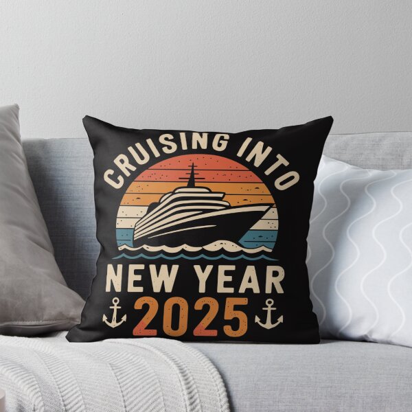Item preview, Cruising Into The New Year 2025 Family Vacation Holiday Tees designed and sold by InspireSticker.