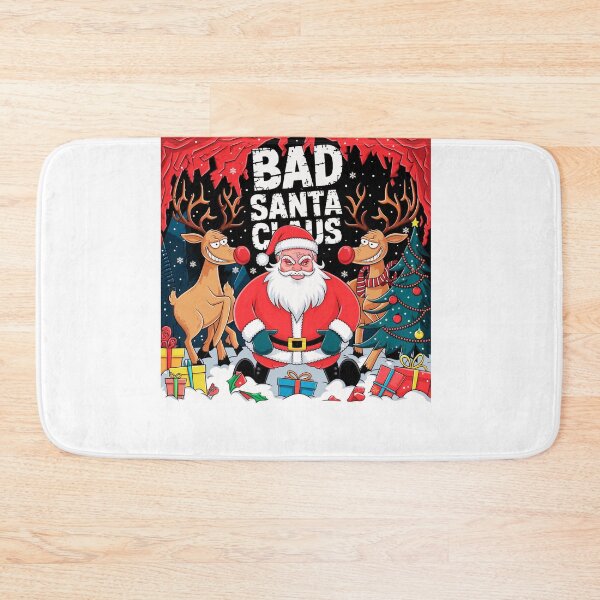 Item preview, Merry Christmas wishes the Bad Santa Claus designed and sold by AnimalsDH305.