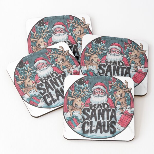 Item preview, Merry Christmas wishes the Bad Santa Claus designed and sold by AnimalsDH305.