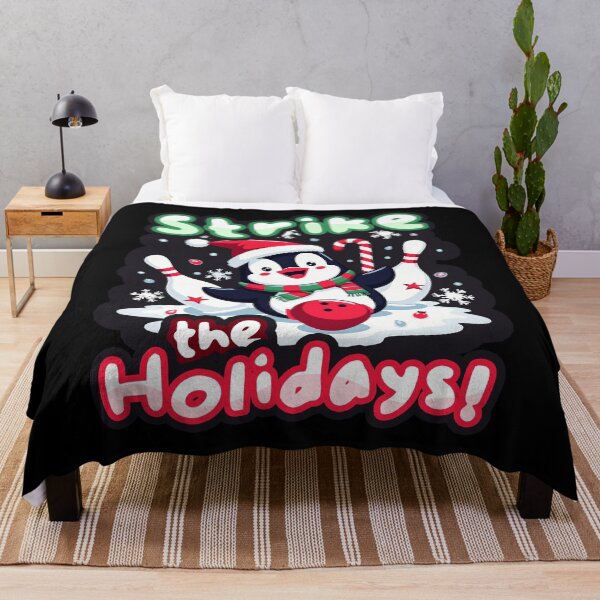 Item preview, Strike the Holidays! Bowling penguin christmas designed and sold by SleekVisuals.